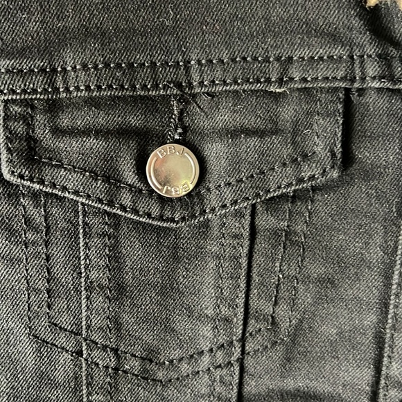 Cool black Jean jacket with leopard furry lining - Picture 4 of 7